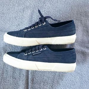 Superga Blue Denim Sneakers